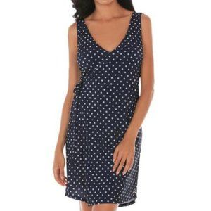 Nautica Polka-Dot Cover-up Wrap Dress  Size Medium